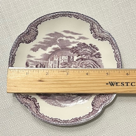 Old Britain Castles Lavender by Johnson Brothers Set of 6 Saucers Plates 5-3/4” - Picture 7 of 10